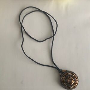 3/$5 Carved Sun Necklace